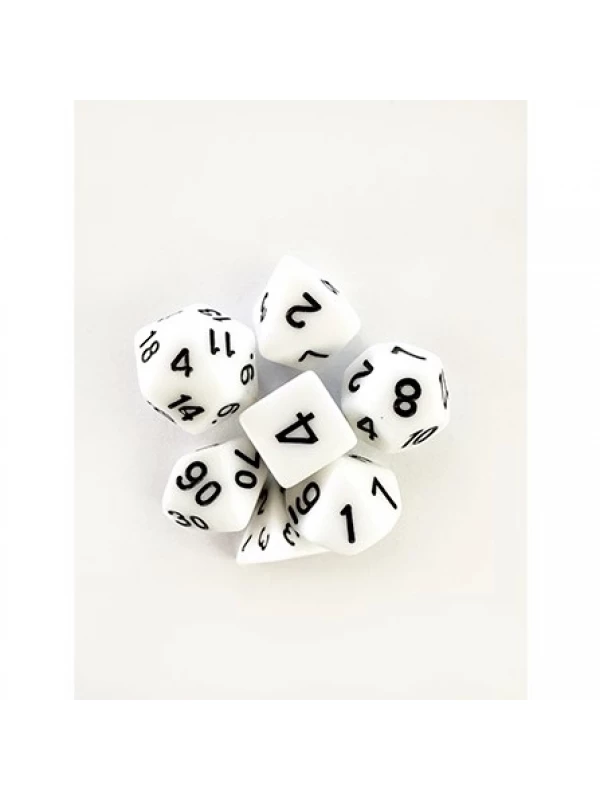 CONJUNTO DE DADOS CENTRAL OPACO - BRANCO E PRETO