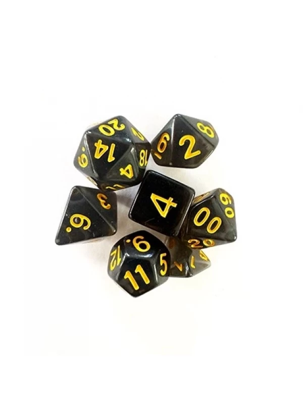 CONJUNTO DE DADOS CENTRAL TRANSLUCIDO - FUMACA E DOURADO