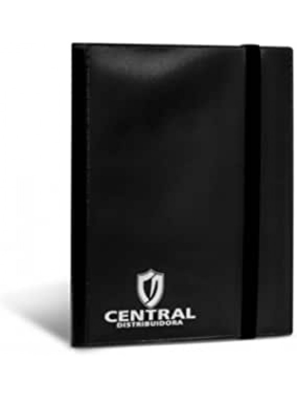 PASTA CENTRAL ALBUM 9 BOLSOS - PRETA