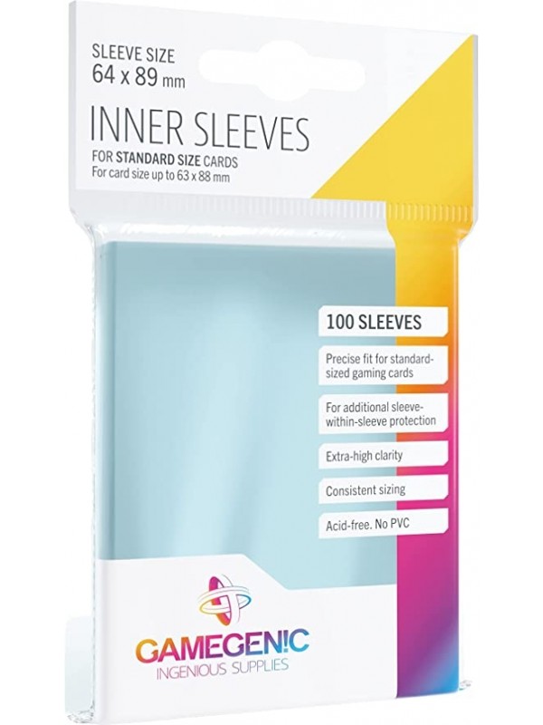 INNER SLEEVES GAMEGENIC 100 UN