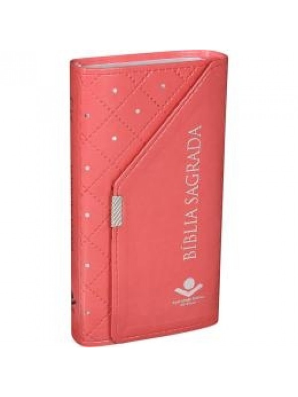 BIBLIA SAGRADA - CARTEIRA COR PESSEGO
