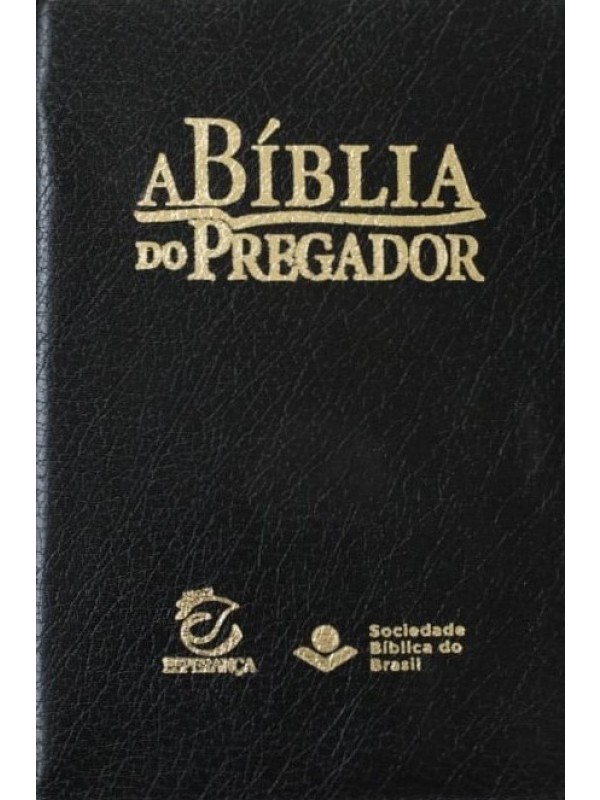 A Bíblia do Pregador - Capa Preta Zíper - Versão Almeida RC (Revista e Corrigida) - Tamanho 6