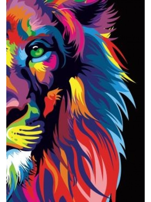 BIBLIA NVT LION COLORS SLIM - LETRA MAIOR