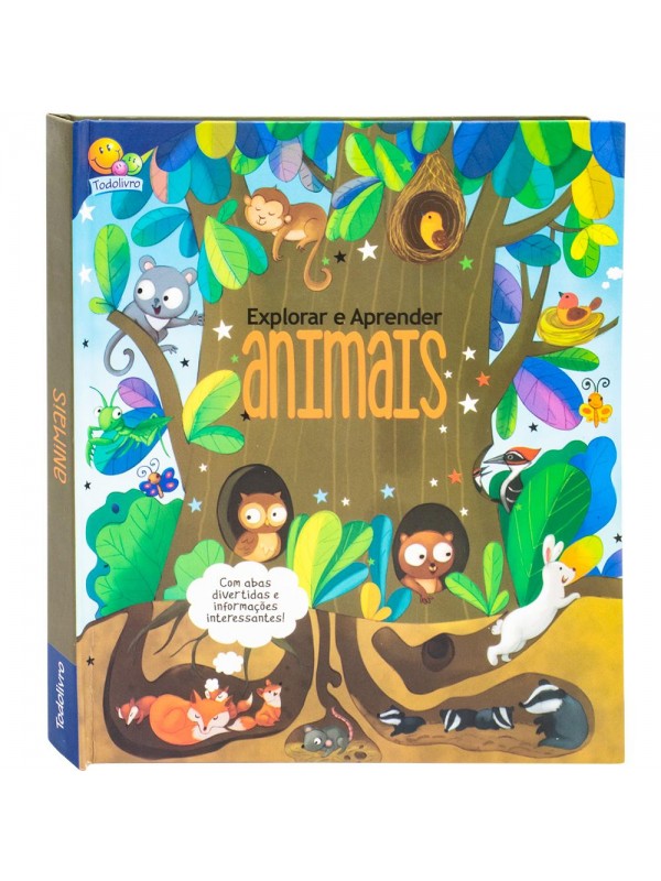 Explorar e Aprender - Um livro com abas: Animais