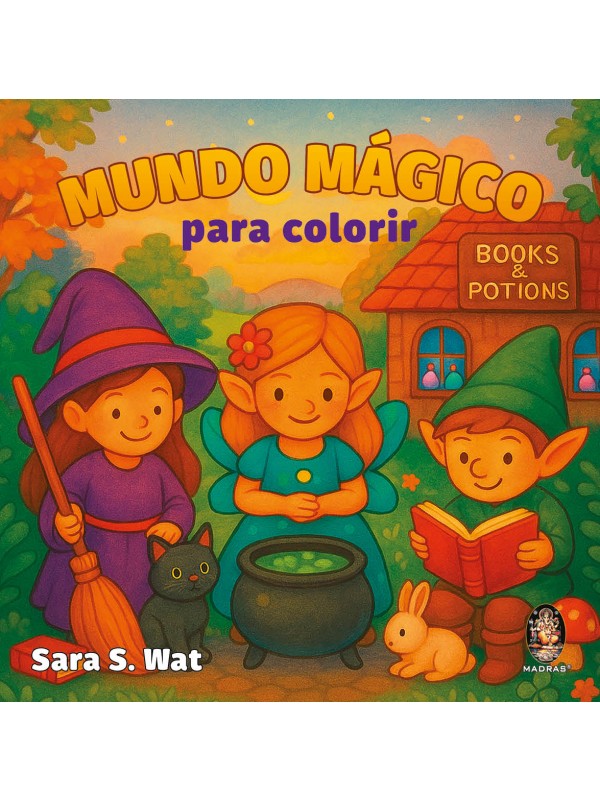 Mundo mágico para colorir