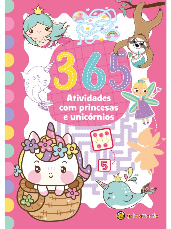 365 atividades com princesa e unicórnios
