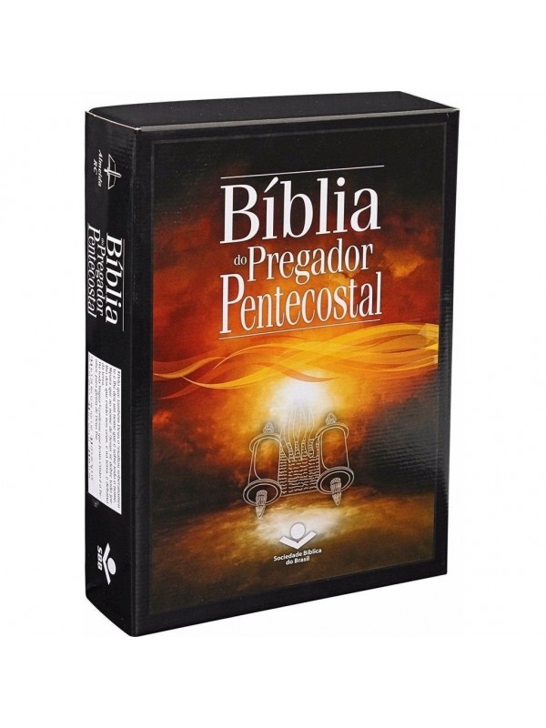 Bíblia de Estudo do Pregador Pentecostal - Preta - Grande com Indice