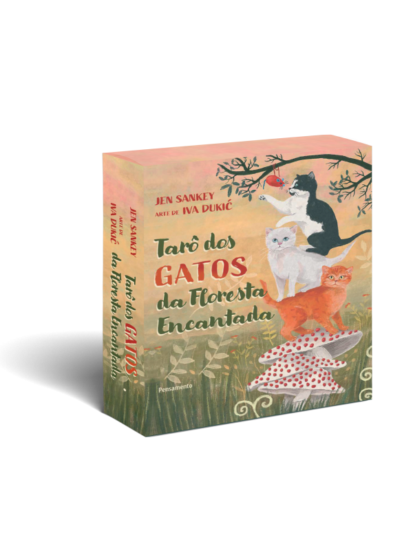Tarô dos gatos da floresta encantada - caixa com livro + 78 cartas