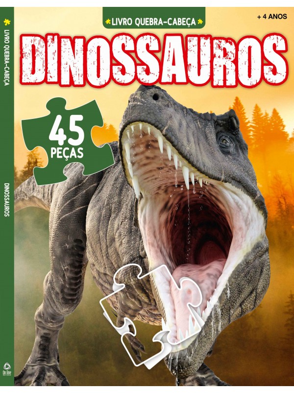 Dinossauros Livro de Quebra-Cabeça
