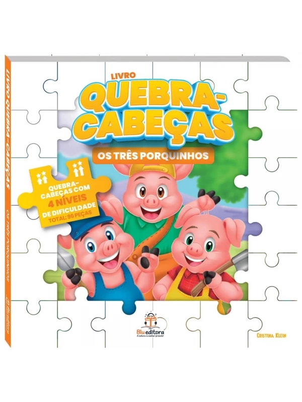 LIVRO QUEBRA CABECAS - OS TRES PORQUINHOS