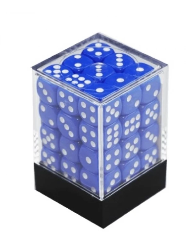 CONJUNTO DE DADOS OPACOS COM 36 UNIDADES - AZUL