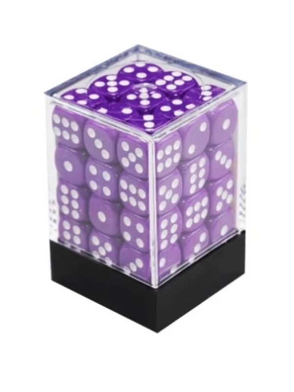 CONJUNTO DE DADOS OPACOS COM 36 UNIDADES - ROXO