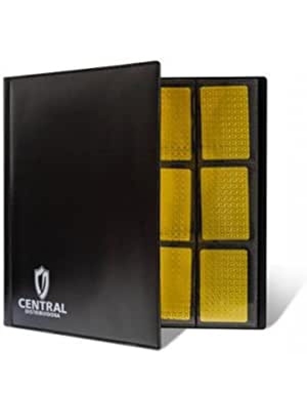 PASTA CENTRAL ALBUM PRETA - 12 BOLSOS P/480 CARDS