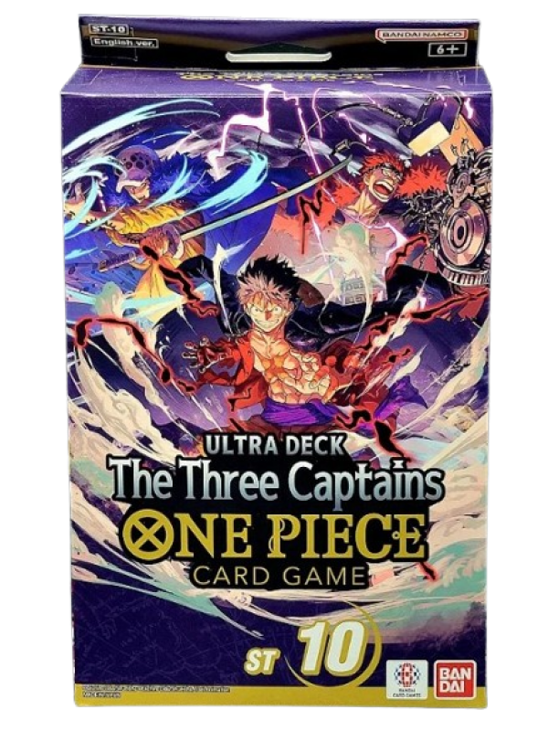 ULTRA DECK THE THREE CAPTAINS ONE PIECE CARD GAME ST 10