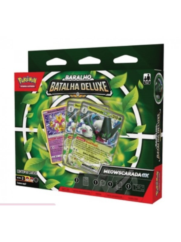 BARALHO DE BATALHA DELUXE MEOWSCARADA OU QUAQUAVAL EX