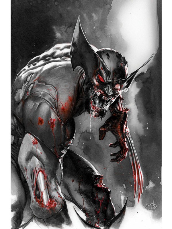 Zumbis marvel - preto, branco e sangue