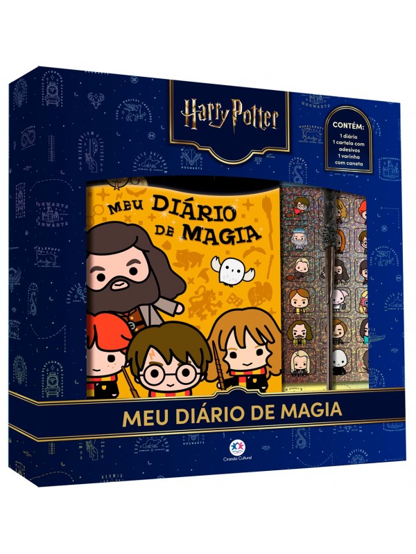 Harry Potter - Meu Diário de Magia com Varinha-Caneta e Adesivos