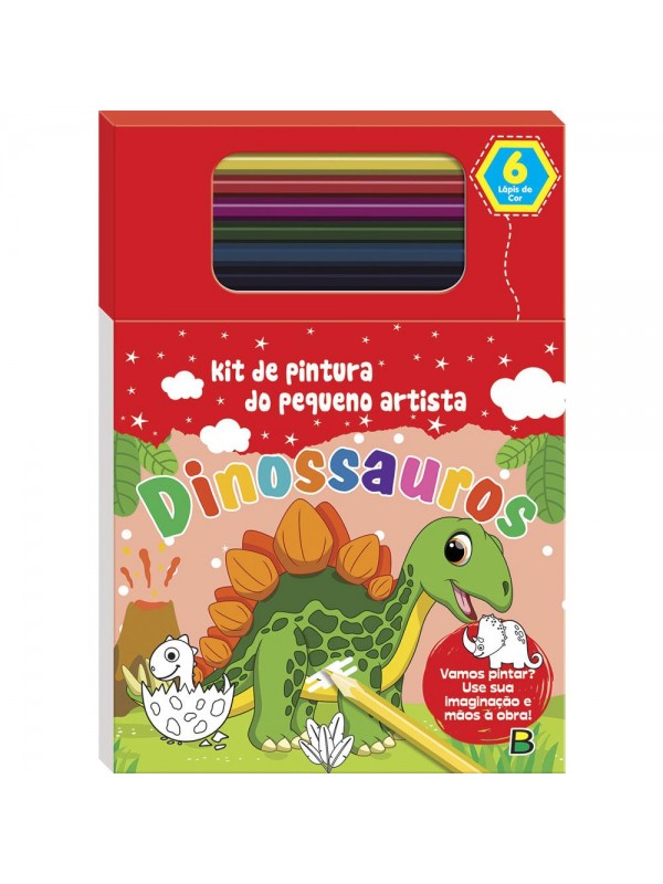 Kit de Pintura do Pequeno Artista: Dinossauros