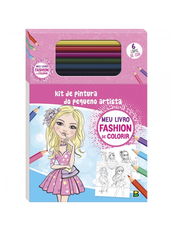 Kit de Pintura do Pequeno Artista: Fashion