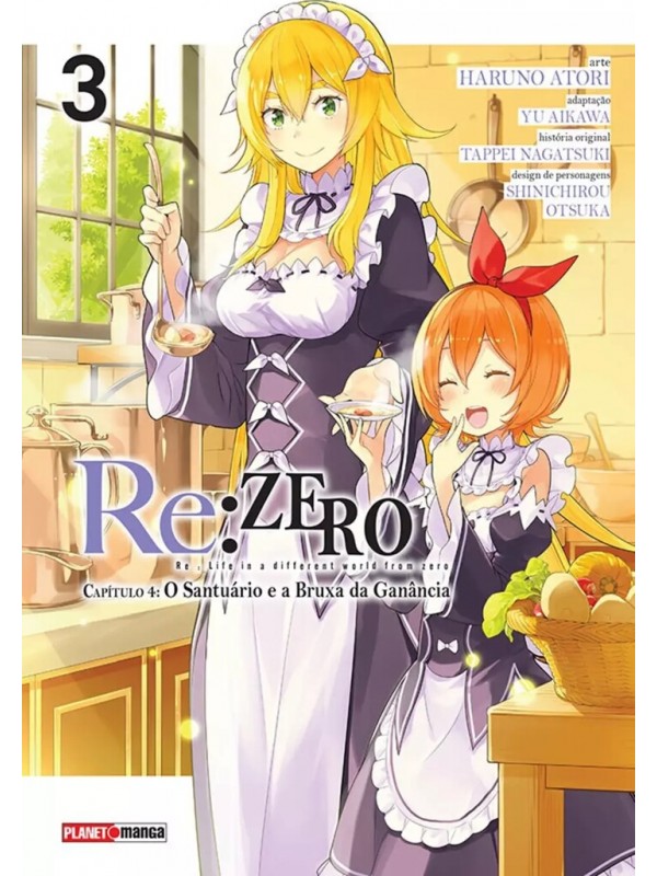 Re:zero Capítulo 4: O Santuário e a Bruxa da Ganância Vol. 3