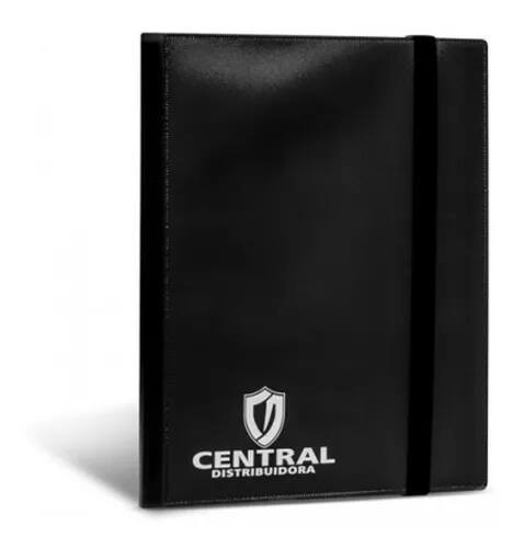 PASTA CENTRAL ALBUM 4 BOLSOS - PRETA