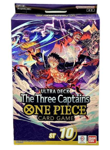 ULTRA DECK THE THREE CAPTAINS ONE PIECE CARD GAME ST 10