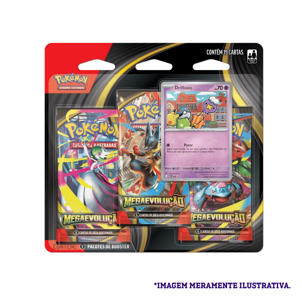 BLISTER TRIPLO - MEGAEVOLUCAO