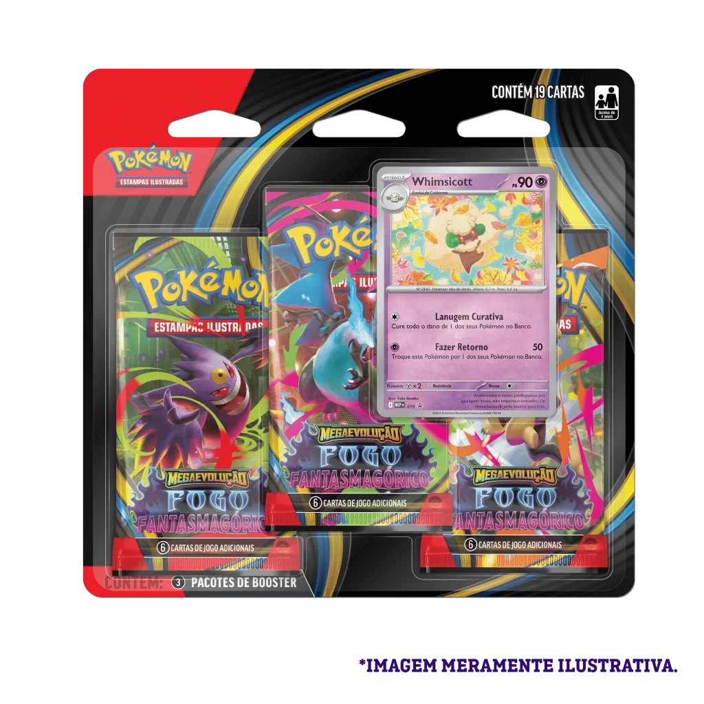 Pokémon 3Pack - ME02 Fogo Fantasmagórico