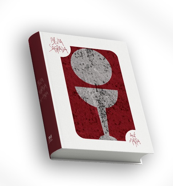 BIBLIA SAGRADA COM LANTEJOULA BRANCA
