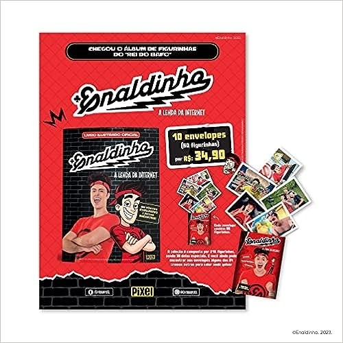 PACK COM 50 FIGURINHAS DO ALBUM DO ENALDINHO