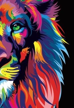 BIBLIA NVT LION COLORS SLIM - LETRA MAIOR