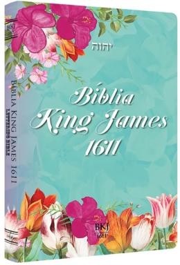 BIBLIA KING JAMES 1611 ULTRAFINA LETTERING BIBLE - FEMININA TIFFANY
