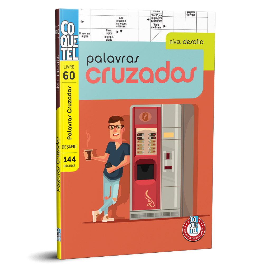 Livro Coquetel Palavras Cruzadas Desafio Ed 60