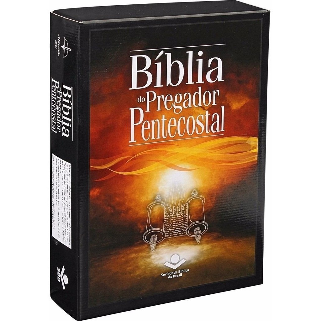 Bíblia de Estudo do Pregador Pentecostal - Preta - Grande com Indice
