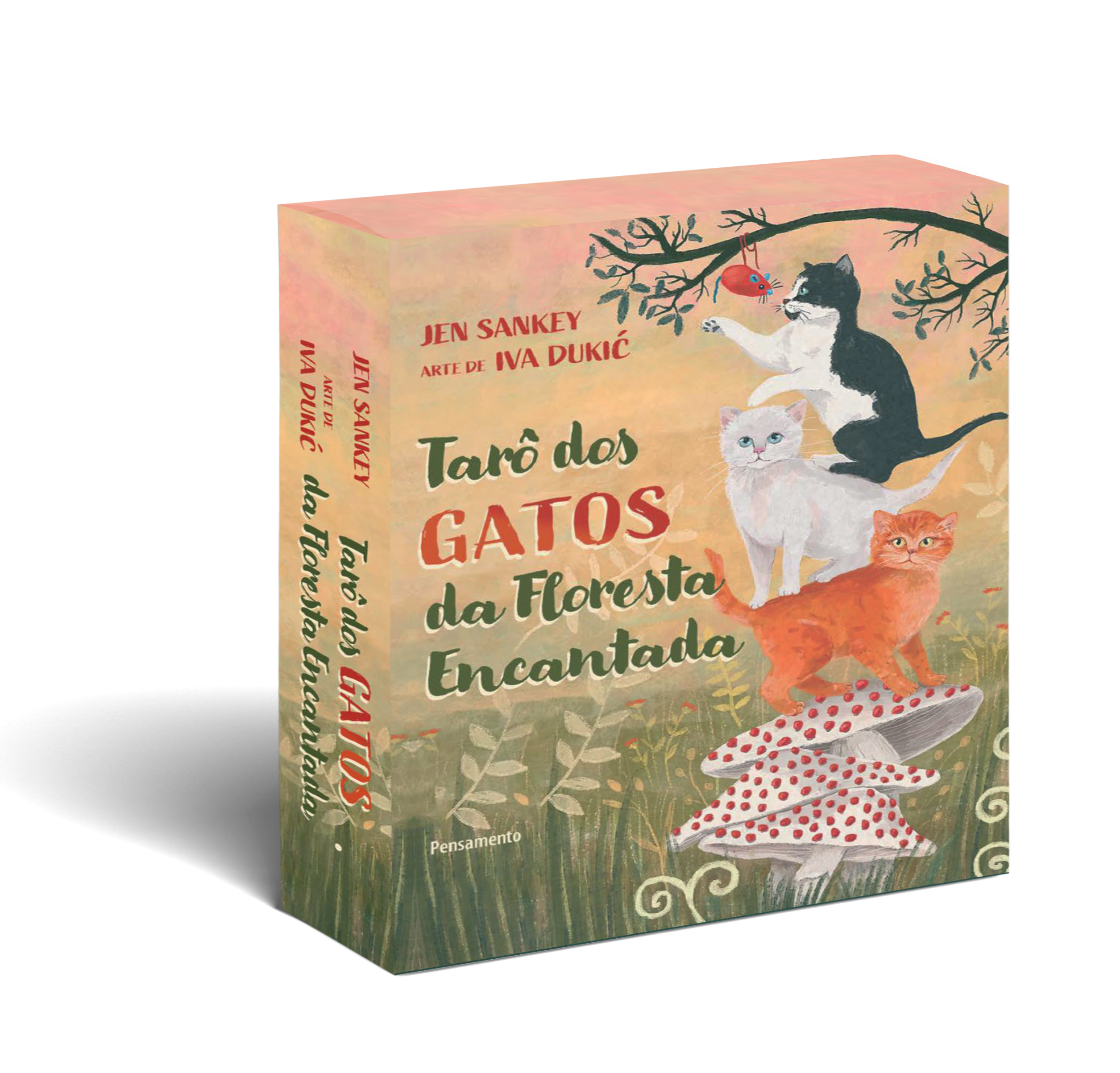 Tarô dos gatos da floresta encantada - caixa com livro + 78 cartas