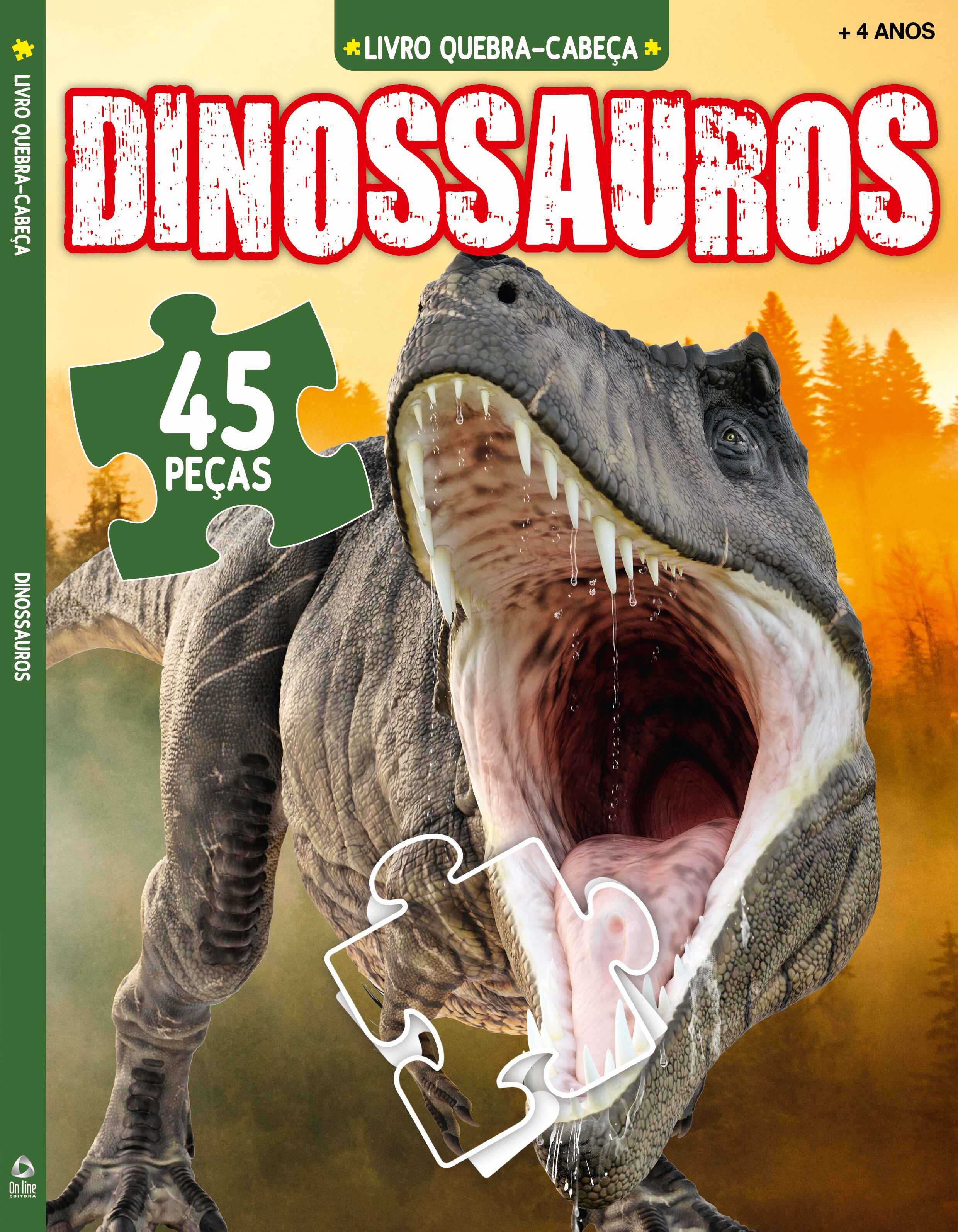 Dinossauros Livro de Quebra-Cabeça