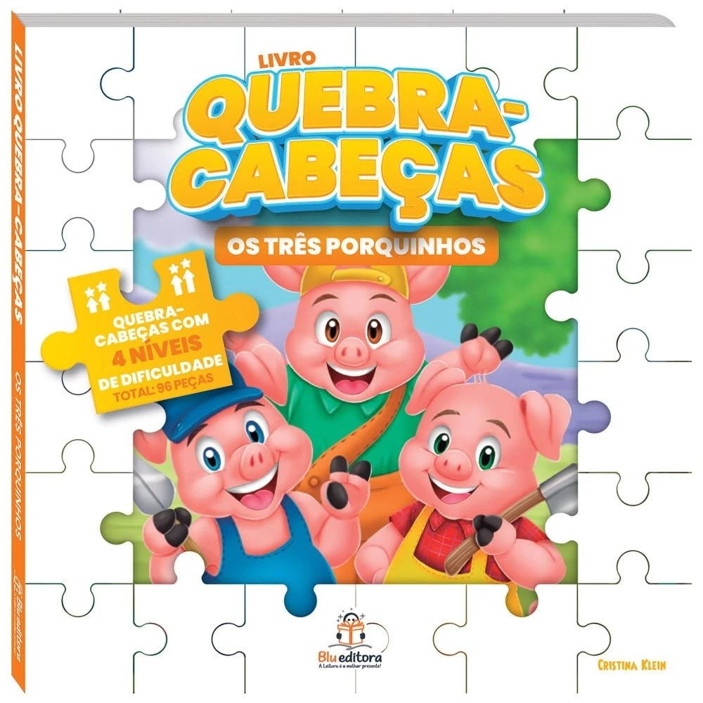LIVRO QUEBRA CABECAS - OS TRES PORQUINHOS