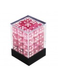 CONJUNTO DE DADOS TRANSLUCIDOS COM 36 UNIDADES - ROSA
