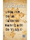 Pedaços de um caderno manchado de vinho
